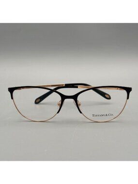 Tiffany & Co TF 1127 6122 Eyeglasses Black Rose Gold Cat Eye 54 16 140